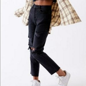 PacSun Black High Waisted Straight Leg Jeans